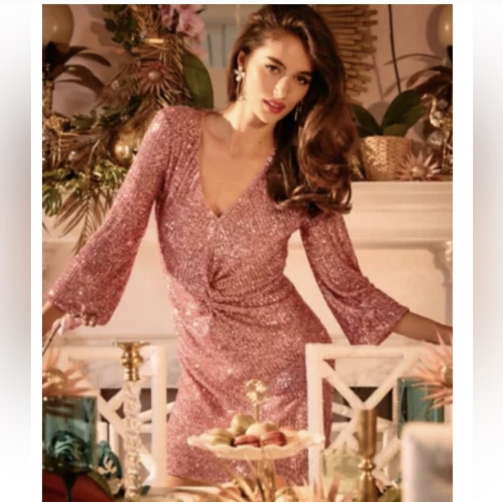 NWT Lilly Pulitzer Estrella Sequin Dress In Conch Shell Pink, Size 8 US 🇺🇲